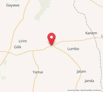 Map of Dambam, Bauchi