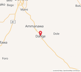 Map of Dange, Sokoto
