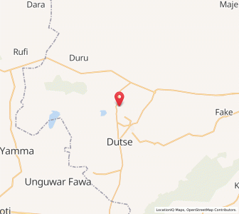Map of Dutse, Jigawa