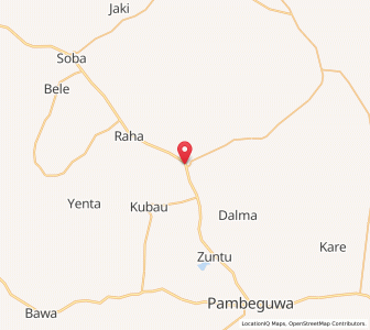 Map of Dutsen Wai, Kaduna