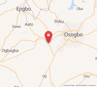 Map of Ede, Osun