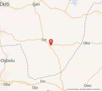 Map of Emure-Ekiti, Ekiti
