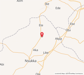 Map of Enugu-Ezike, Enugu
