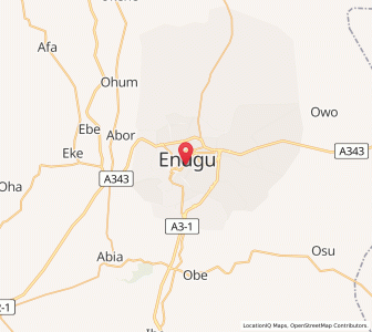 Map of Enugu, Enugu