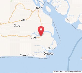 Map of Enwang, Akwa Ibom