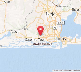 Map of Festac Town, Lagos