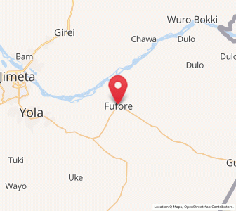 Map of Fufore, Adamawa