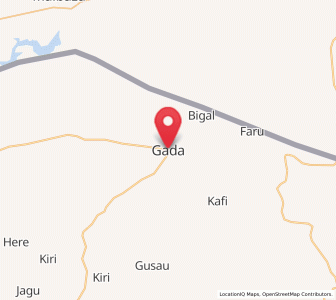Map of Gada, Sokoto