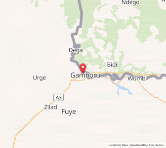 Map of Gamboru, Borno