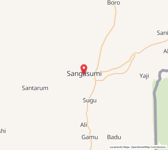 Map of Ganye, Adamawa