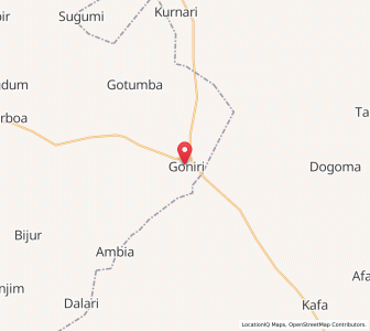 Map of Goniri, Yobe