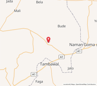 Map of Gwandu, Kebbi