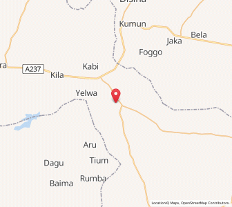 Map of Gwaram, Jigawa