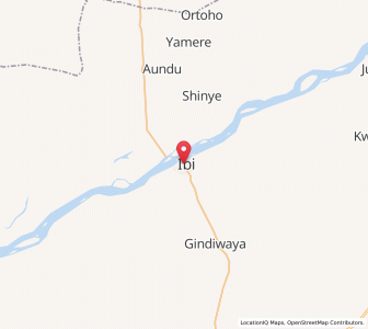 Map of Ibi, Taraba