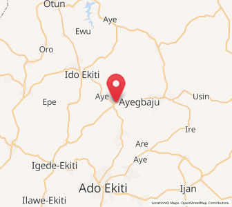 Map of Ifaki, Ekiti