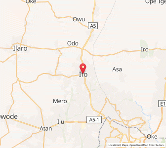Map of Ifo, Ogun