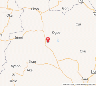Map of Igarra, Edo