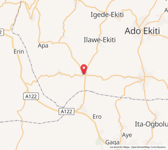 Map of Igbara-Odo, Ekiti