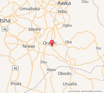 Map of Igbo-Ukwu, Anambra