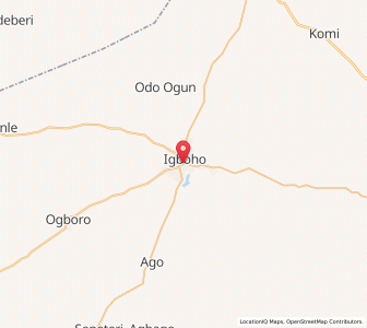 Map of Igboho, Oyo