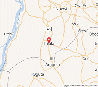 Map of Ihiala, Anambra