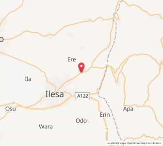 Map of Ijebu-Jesa, Osun