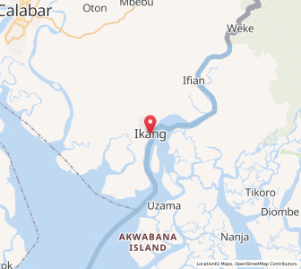 Map of Ikang, Cross River