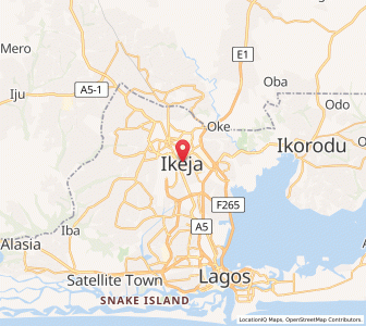 Map of Ikeja, Lagos