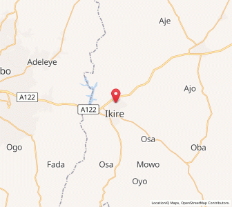Map of Ikire, Osun