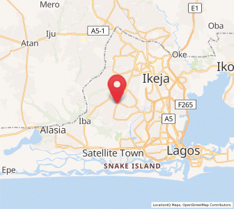 Map of Ikotun, Lagos