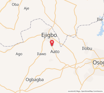 Map of Inisa, Osun