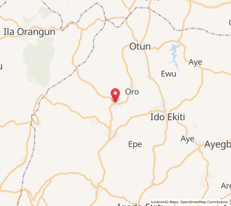 Map of Ipoti, Ekiti
