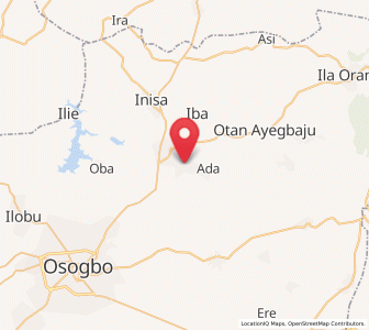 Map of Iragbiji, Osun