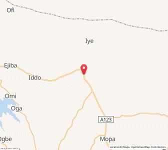 Map of Isanlu-Itedoijowa, Kogi