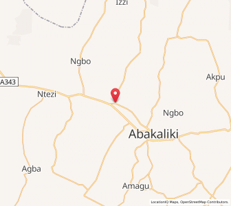 Map of Isieke, Ebonyi
