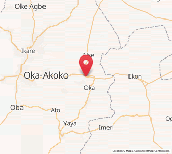 Map of Isua, Ondo