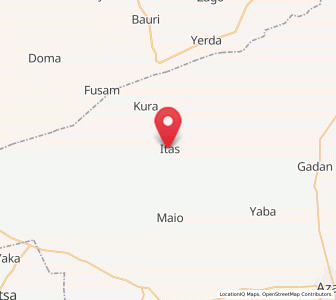 Map of Itas, Bauchi