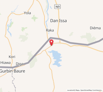 Map of Jibia, Katsina