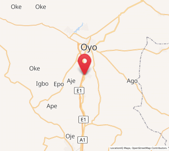 Map of Jobele, Oyo