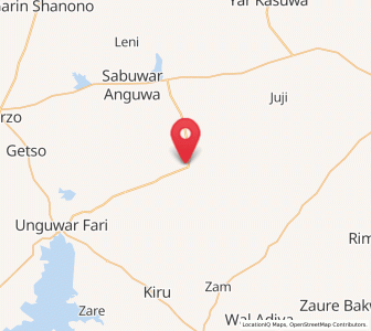 Map of Kabo, Kano