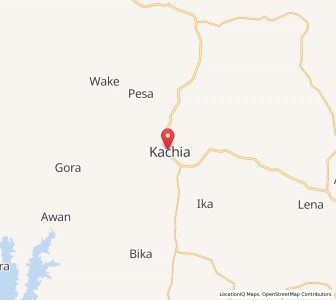 Map of Kachia, Kaduna