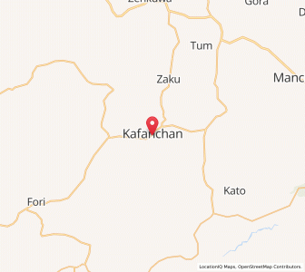 Map of Kafanchan, Kaduna