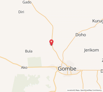 Map of Kafarati, Gombe
