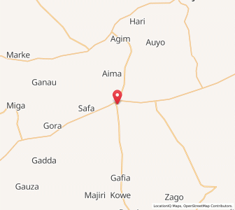 Map of Kafin Hausa, Jigawa