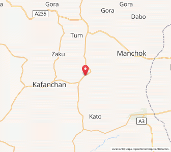 Map of Kagoro, Kaduna