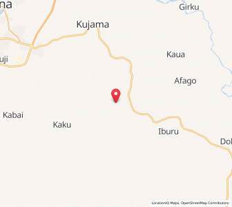 Map of Kajuru, Kaduna