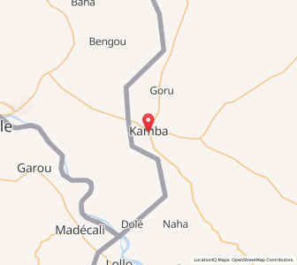 Map of Kamba, Kebbi