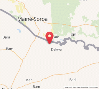 Map of Kanamma, Yobe