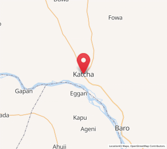 Map of Katcha, Niger