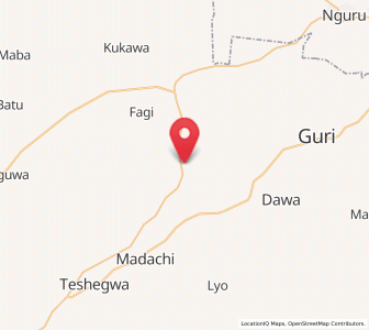 Map of Kiri Kasamma, Jigawa